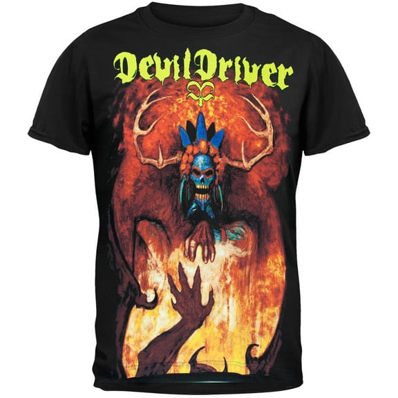 DevilDriver Men's Tribal Exorcism Adult Short Sleeve T Shirt
