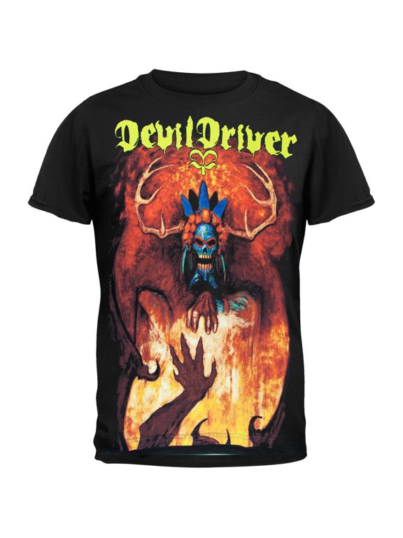 DevilDriver Men's Tribal Exorcism Adult Short Sleeve T Shirt
