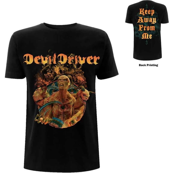 DevilDriver Unisex T-Shirt: Keep Away from Me (Back Print) (X-Large)
