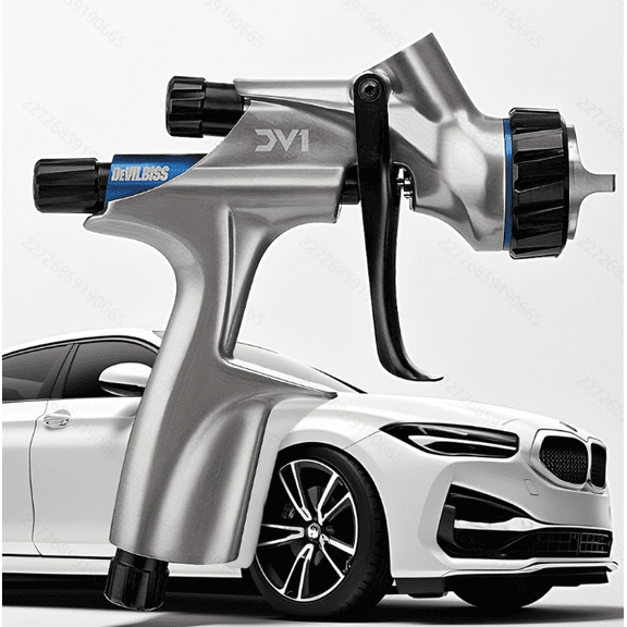 Devilbiss DV1-B+ HVLP Plus Gravity Feed Spray Gun 1.3mm 600ml Basecoat Paint Sprayer | US Shipment