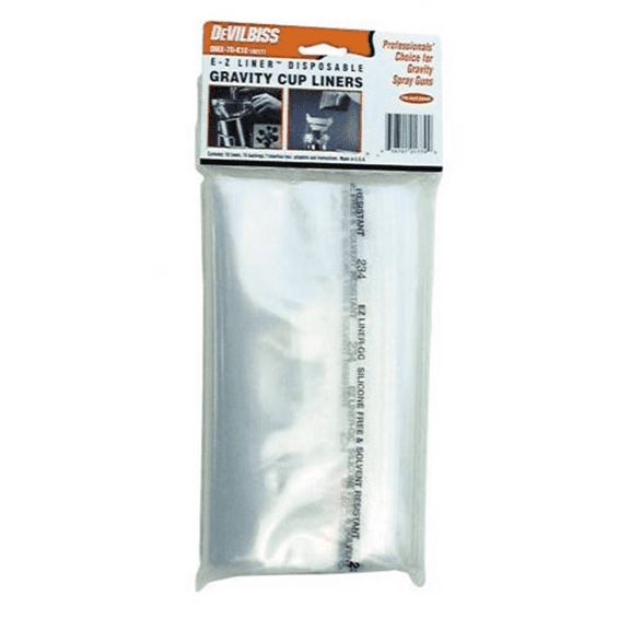 Devilbiss OMX-70-K48 EZ Liner Disposable Gravity Cup Liner Kit 48pk