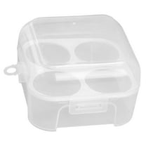 Deviled Egg Containers With Lid,4-Compartment Egg Storage Box,Small Plastic Kitchen Organizer Containers With Lid,Plastic Refrigerator Container,Kitchen Storage Case,Portable Egg Dispenser,A