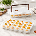 Deviled Egg Containers With Lid 2 Pack 48-egg Carrier Handle - Walmart.com