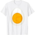 thumbnail image 1 of Deviled Egg Costume Halloween Food Lover T-ShirtMen's and women's pure cotton short-sleeved shirts, 1 of 7