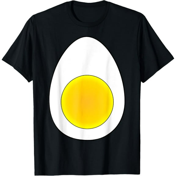 Deviled Egg Costume T-Shirt Fruit Halloween T-ShirtMen and women, Black T-shirt, size: Extra large