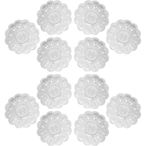 Deviled Egg Crystal Clear Circular 9.5" Diameter Presence Serving Trays! Perfect for Any Party or Social Gathering! (12)