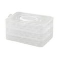 thumbnail image 1 of Deviled Egg Platter,Fridge Stackable Countertop Portable Egg Platter,Deviled Egg Containers With Lid,Egg Trays With Lid,Kitchen Supplies,Easter Egg Containers,Deviled Egg Plate,1PC,12.4"x8.5"x6.7", 1 of 9