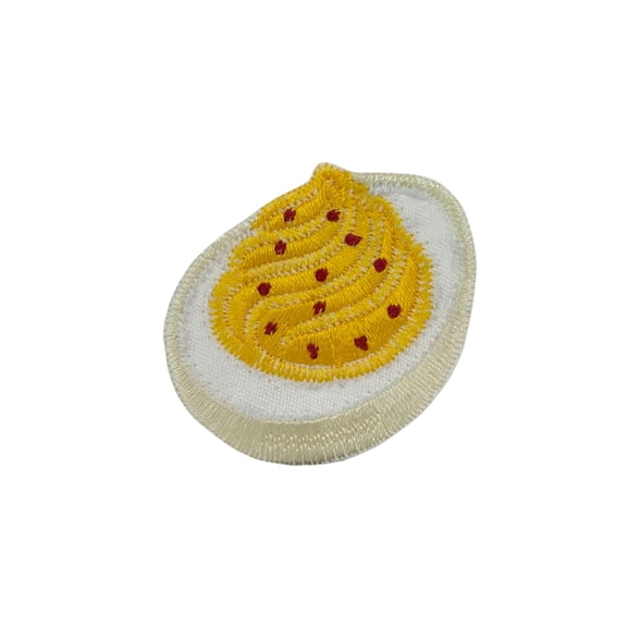 Deviled Egg, Snack, Food, Thanksgiving, Holiday, Trucker Hat Bar, Iron on Patch