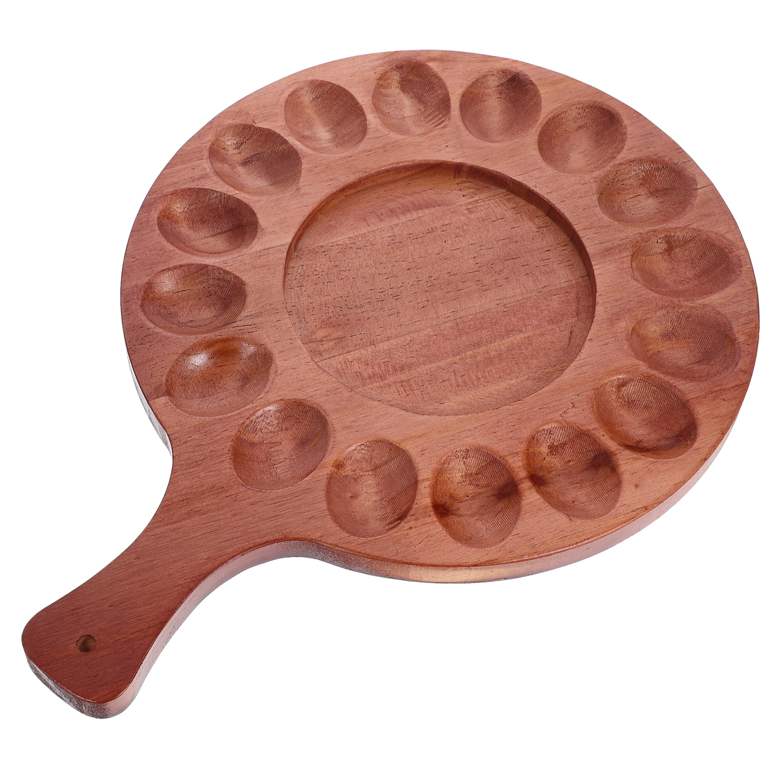 Deviled Egg Tray Solid Wood Christmas Platter Devilled Eggs Holder
