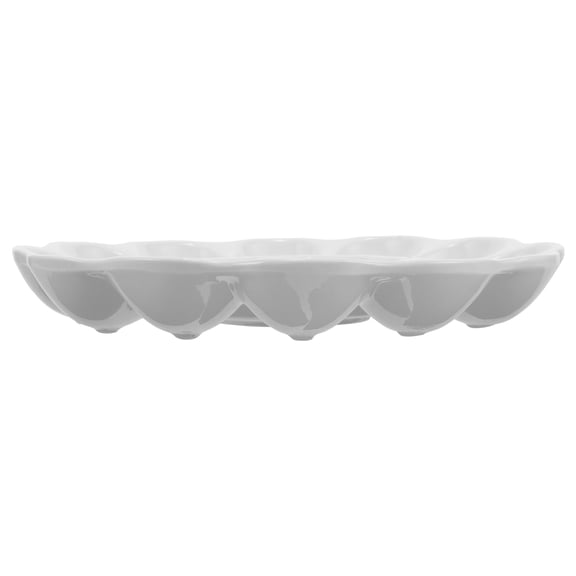 RENACLIPY Ceramic Tray Serving Dish for Home Kitchen, Storage Organizer, Dining Table Accessory 1 Set