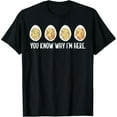 thumbnail image 1 of Deviled Eggs T-Shirt Graphic Tee Thanksgiving Top Cotton Short Sleeve Casual Shirt Black S-5XL, 1 of 5