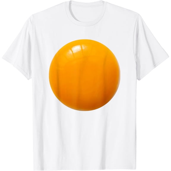 Deviled egg yolk easy lazy DIY costume for halloween party T-ShirtMen and women, White T-shirt, size: Extra large
