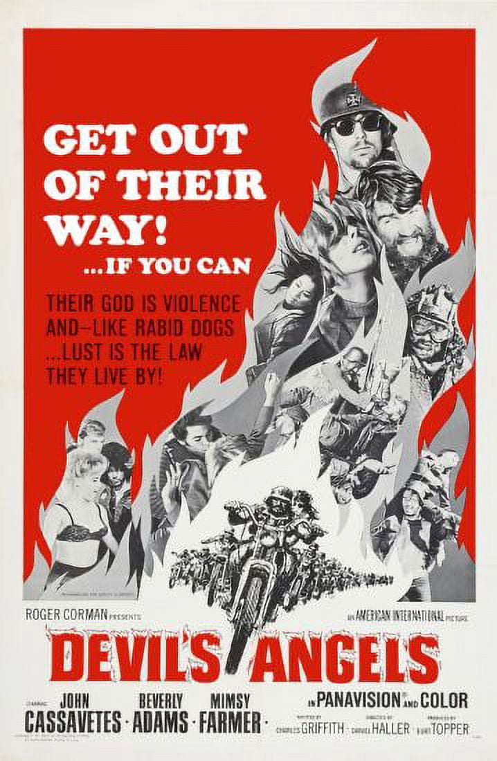 Devils Angels Movie Poster Reprint 27inx40in for any room 27x40 Multi ...