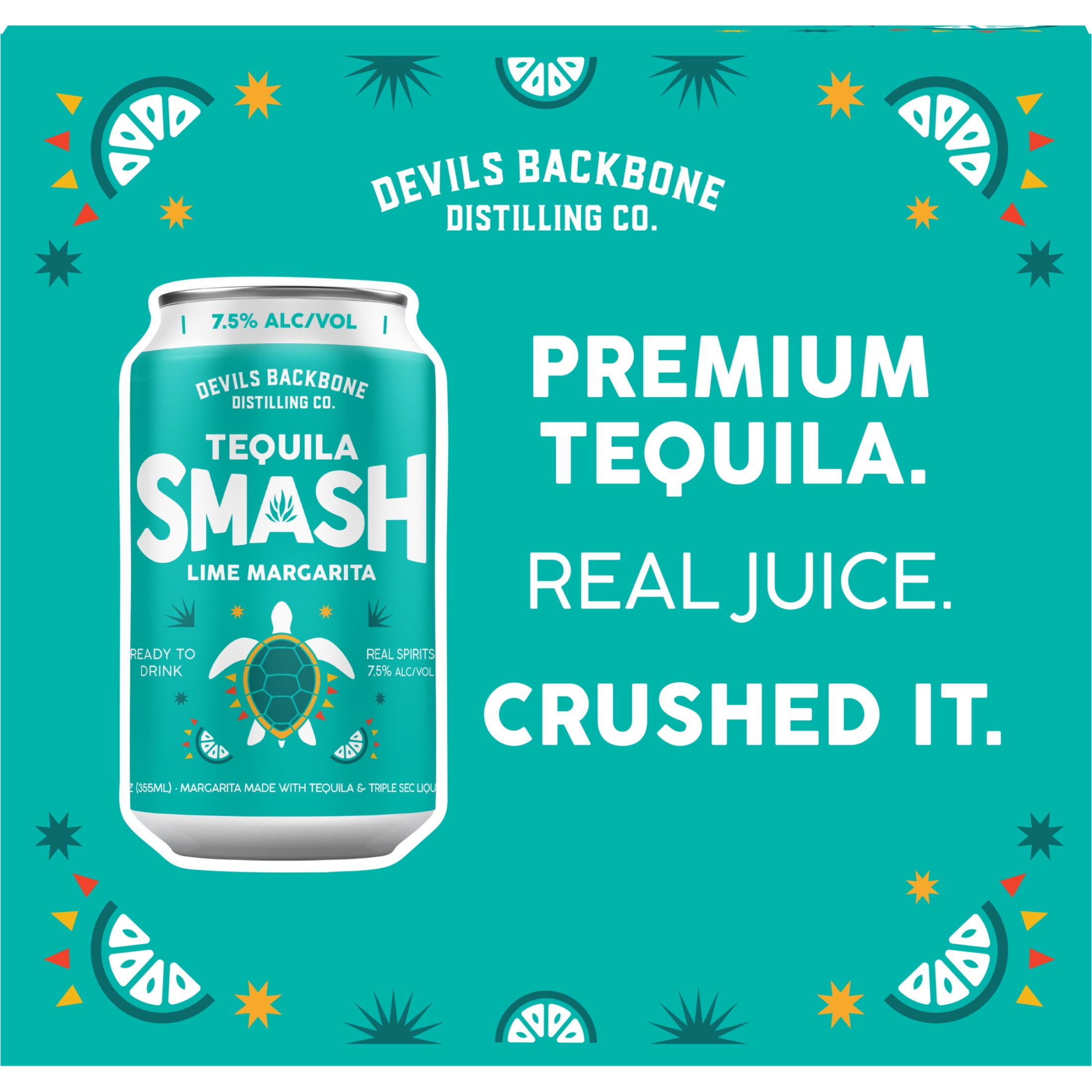 Devils Backbone Tequila Smash Lime Margarita Craft Cocktail, 7.5, 4