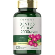Devils Claw 2000mg | 200 Capsules for Men and Women | by Carlyle