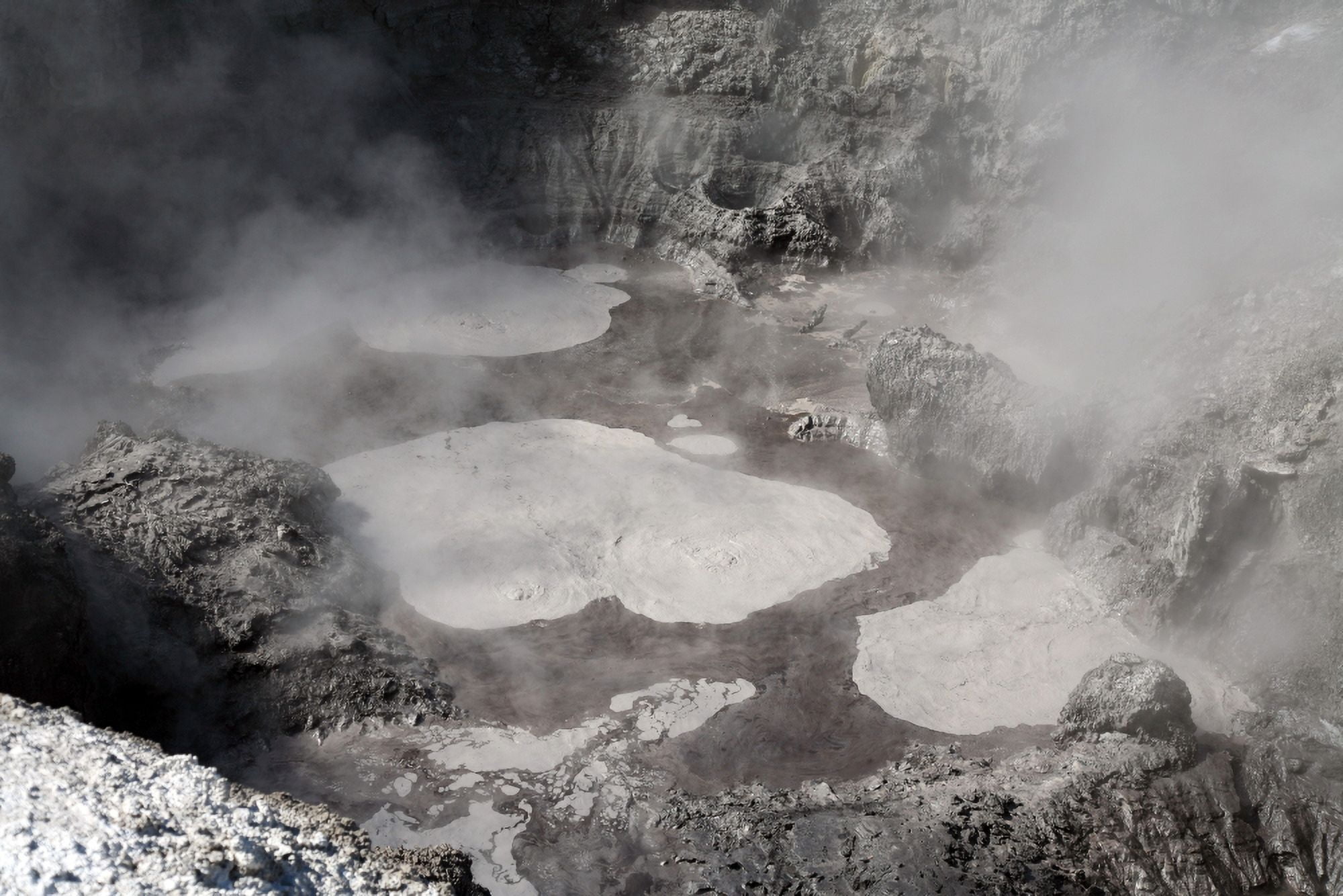 Devils Ink Pots hot spring Wai-O-Tapu Geothermal area Taupo Volcanic Zone New Zealand Canvas Art - Richard RoscoeStocktrek Images (18 x 12)