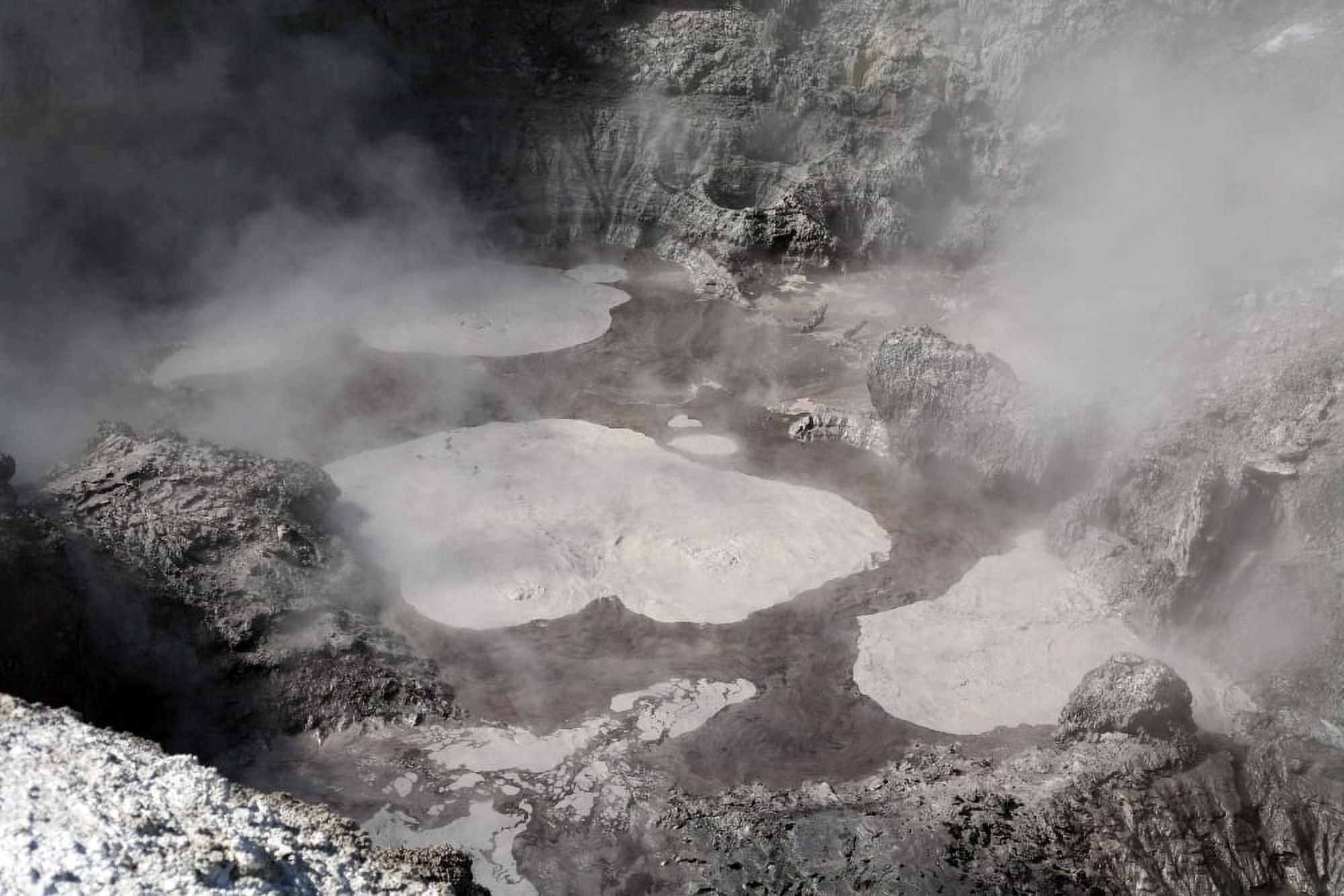 Devils Ink Pots hot spring Wai-O-Tapu Geothermal area Taupo Volcanic Zone New Zealand Canvas Art - Richard RoscoeStocktrek Images (35 x 23)