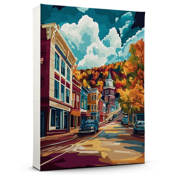 Devils Lake Travel Canvass, Wisconsin Canvass Wall Art, Devils Lake Canvas Decor Paintings, Wisconsin Pictures Canvas - 101AZ384