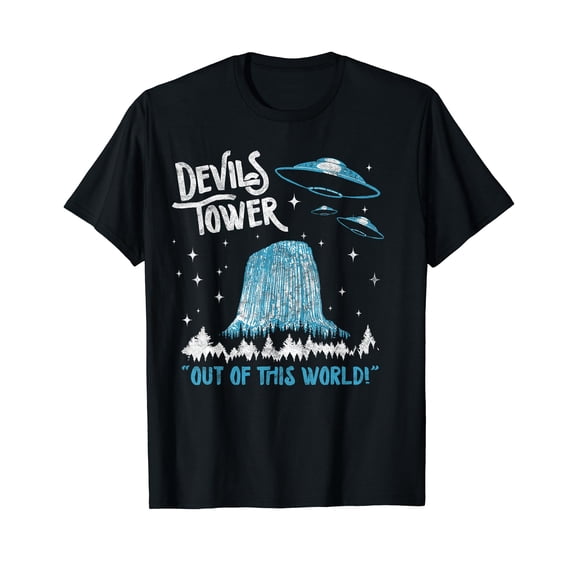 Devils Tower National Monument Out of This World! Funny UFO T-Shirt
