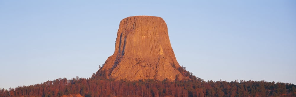 Devils Tower National Monument Wyoming Canvas Art - Panoramic Images (27 x 9)