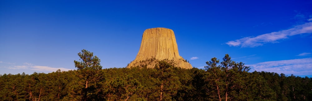 Devils Tower National Monument Wyoming Canvas Art - Panoramic Images (36 x 12)