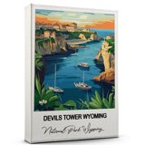 Devils Tower Wyoming Travel Canvas Wall Art – Beautiful Travel Decor ...