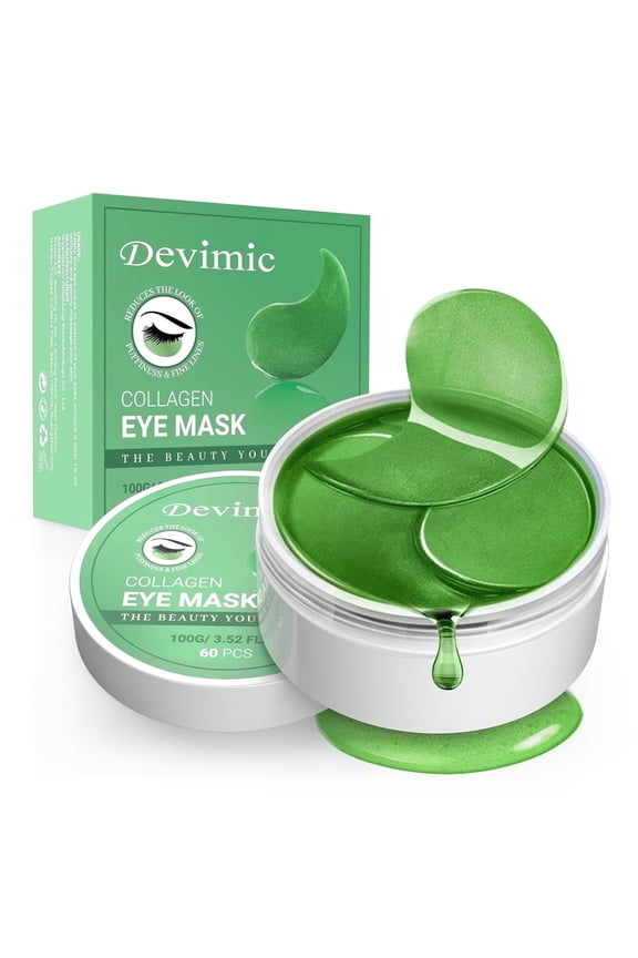 Under Eye Mask 30 Pairs, Seaweed Eye Masks for Dark Circles and Puffiness, Under Eye Patches for Puffy Eyes and Eye Bags, Gel Eye Mask Eye Pads for Face Skin Care