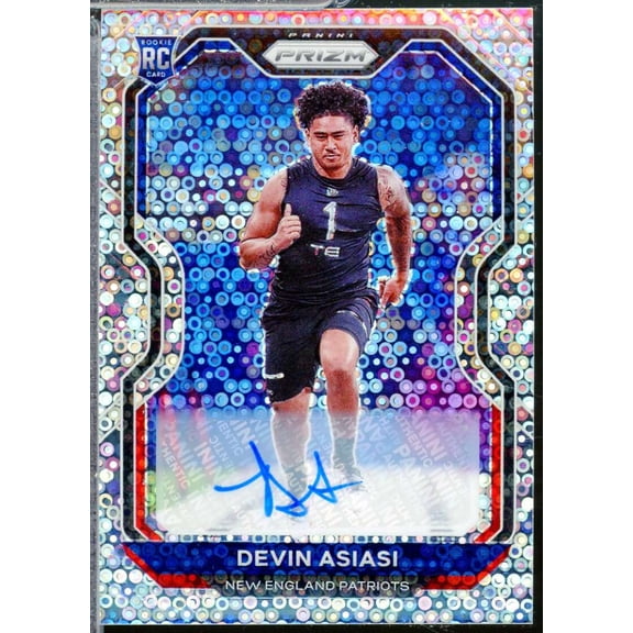 Devin Asiasi Rookie Card 2020 Panini Prizm Autographs Prizms No Huddle #370