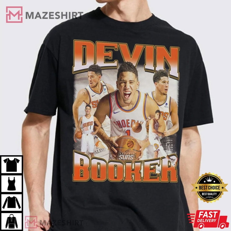 Devin Booker Phoenix Suns Vintage 90S Graphic TShirt