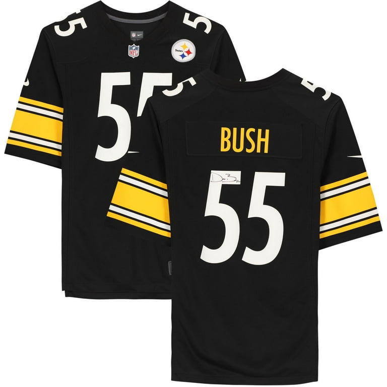 Devin Bush Pittsburgh Steelers Autographed Black Game Jersey