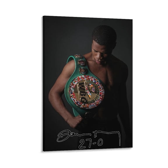 Devin Haney Signed Poster Art Room Aesthetic Poster Print Art Wall Painting Canvas Posters Gifts Modern Bedroom Decor 12x18inch(30x45cm)