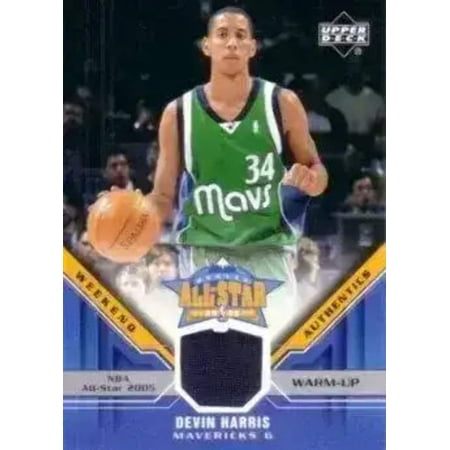 Devin Harris Upper Deck 2005 All-Star Weekend Rookie Challenge game worn warm-up card