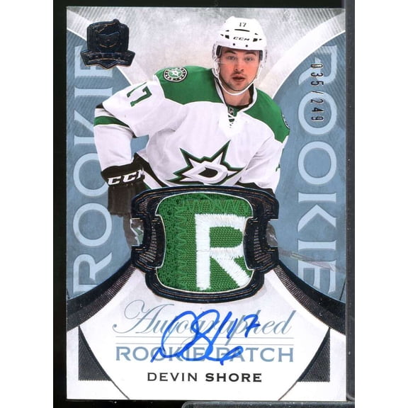 Devin Shore RC Card 2015-16 The Cup Rookie Jersey Patch Autograph #152