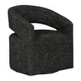 thumbnail image 1 of Devin Swivel Chair in Midnight Black Fabric, 1 of 8