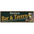 thumbnail image 1 of Devin's Bar and Tavern Sign Green Man Cave 6x18 106180003153, 1 of 1