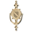 thumbnail image 1 of Devine Irish Coat of Arms Brass Door Knocker, 1 of 1