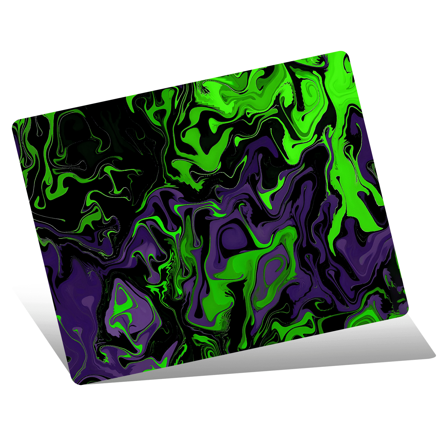 Devineresse Glass Mousepad for Gaming, Abstract Waves Hard Mouse Pad, Ultra-Smooth Surface for Enhanced Speed&Control, Durable&Easy to Clean, Includes Anti-Wear&Cleaning Accessories, 35cm*26cm
