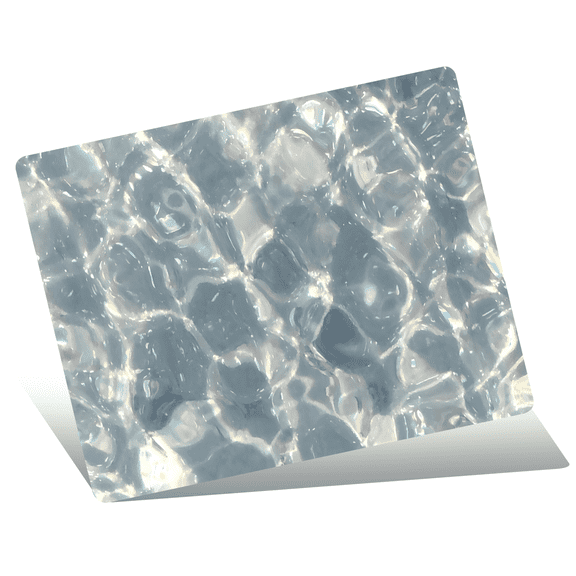 Devineresse Glass Mousepad for Gaming, Water Ripple Hard Mouse Pad, Ultra-Smooth Surface for Enhanced Speed&Control, Durable&Easy to Clean, Includes Anti-Wear&Cleaning Accessories, 35cm*26cm