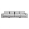 thumbnail image 1 of Devion Furniture 4-Piece Upholstered Velvet & Fabric Modular Sofa in Beige, 1 of 9