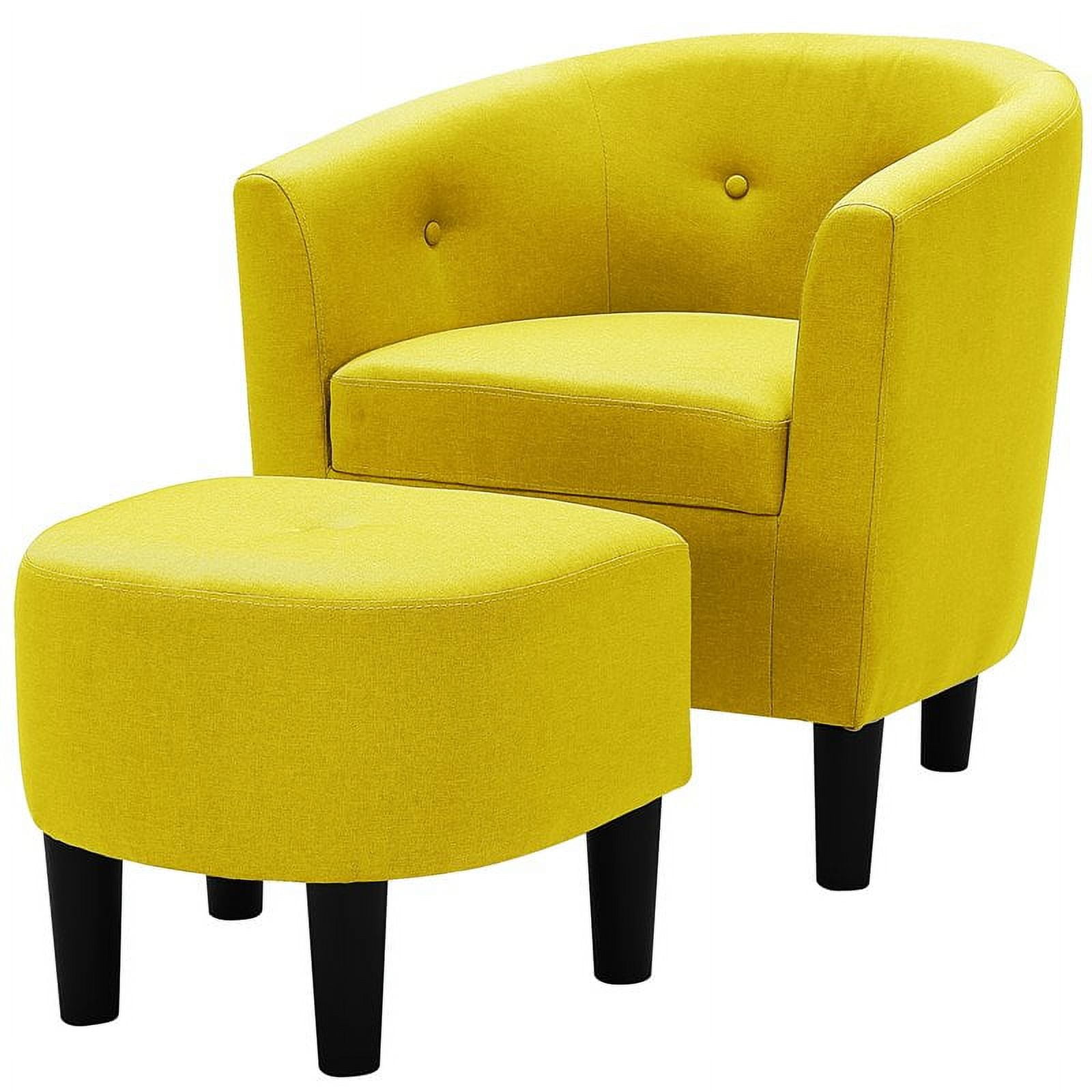 Adisen cloud barrel sale chair and ottoman