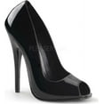 thumbnail image 1 of Devious DOMINA-212 - 6" Peep Toe Pump-Blk Pat-7, 1 of 2