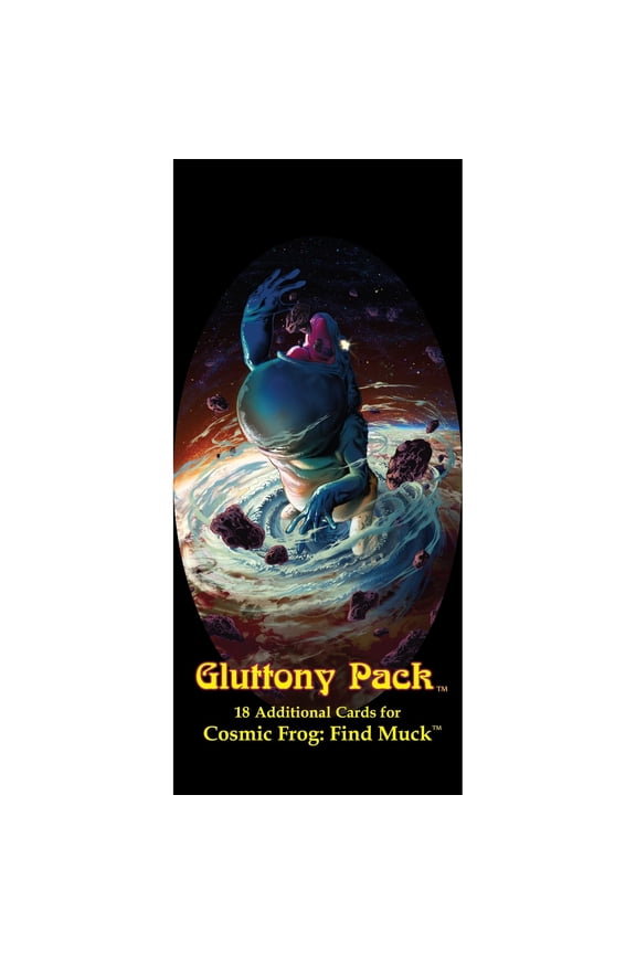 Games: Cosmic Frog: Gluttony Pack - Expansion To Find Muck, Includes 18 New Cards, Strategy Board Game, Collection-Combat-Theft