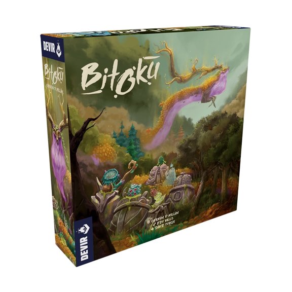 Devir Bitoku Fantasy Strategy Board Game for 14 Players Ages 14+, Worker Placement and Engine Building Tabletop Game, 120-Minute Playtime