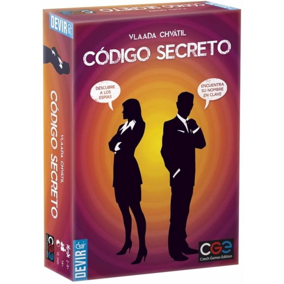Devir - Codigo Secreto, Party Board Game with Friends, Spanish, Age +10