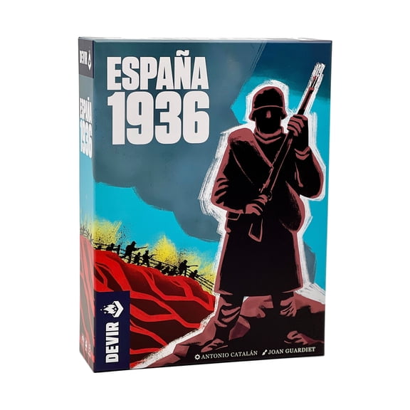 Devir - Espaa 1936 Historical Strategy Board Game for 2 Players Ages 14+, War Simulation Tabletop Game Set in Spain, 180-Minute Playtime