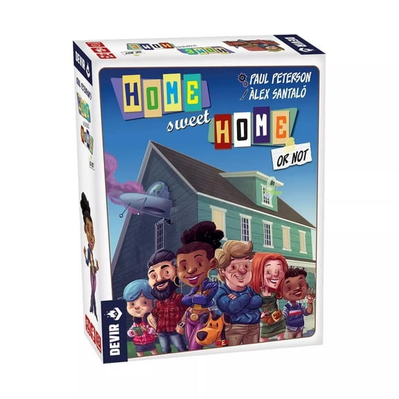 Devir - Home Sweet Home or Not, Cooperative Family Board Game, English, Age +8