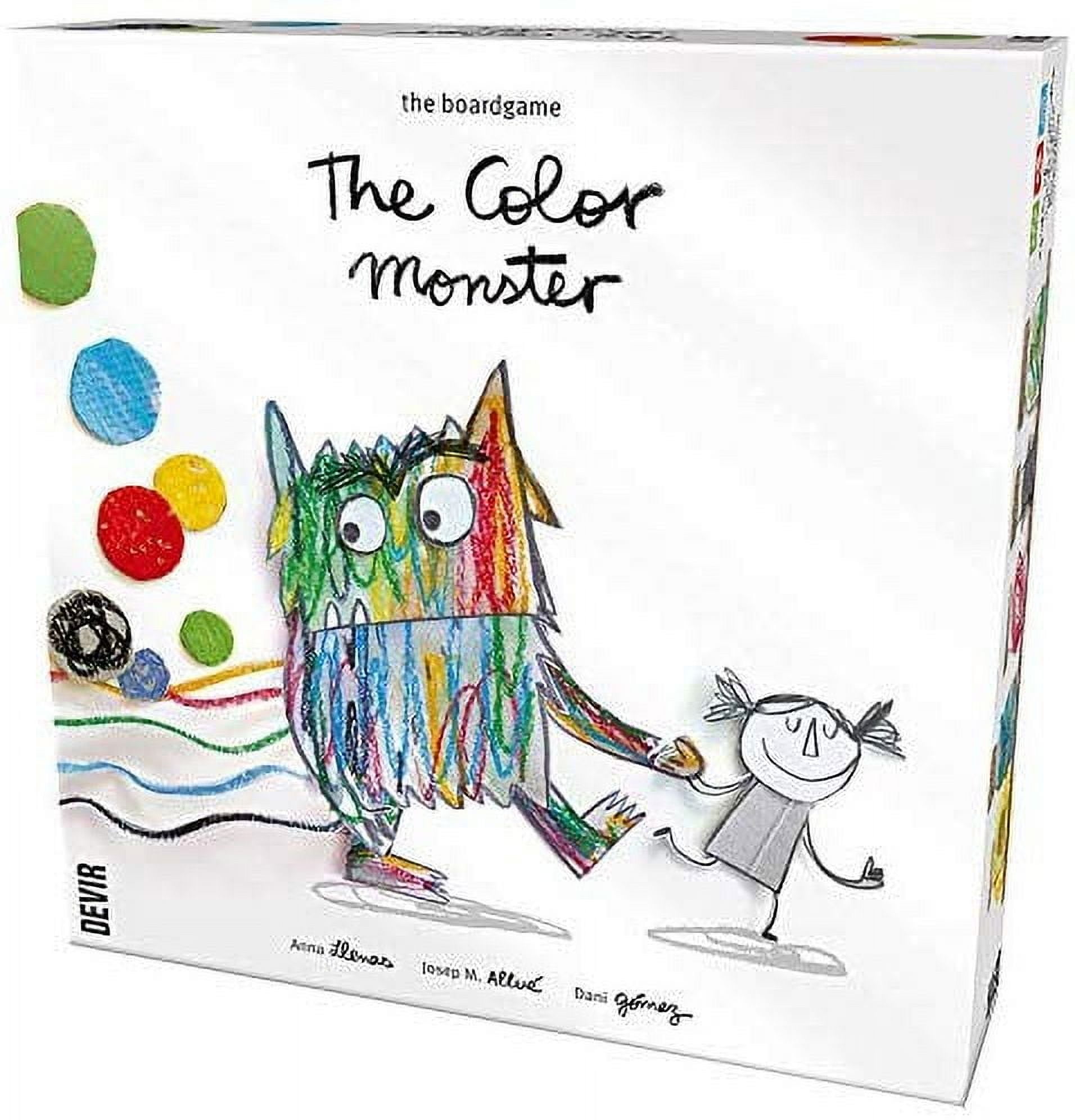 Devir - The Color Monster, Board Game, Childish Board Game, Learn for Kids, English, Age +4