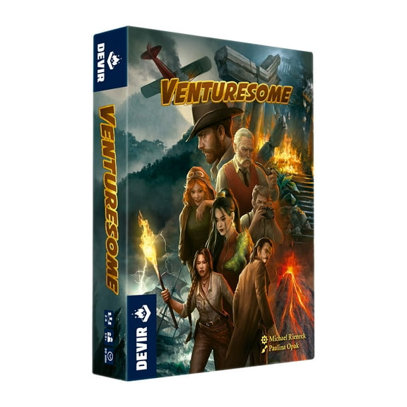 Devir - Venturesome , Devir Pocket, Deduction, Fun and Fast Card Game with Friends, Multilanguage, Age +10