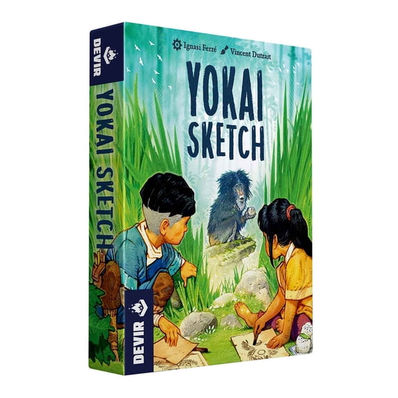 Devir Yokai Sketch Pocket Card Game, Ages 12+, 2 Players