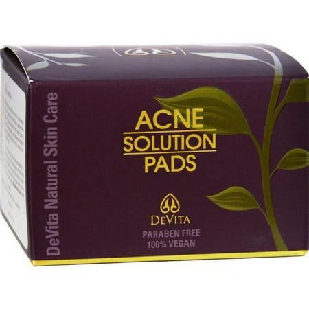 Devita Natural Skin Care 0531368 Acne Solution Pads,2 oz - 30 count